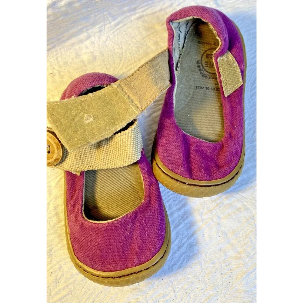 Livie & Luca Girl’s CARTA Mary Jane Purple Classic Textile Shoes Toddler Sz 5 T